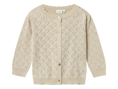 Name It frosted almond hearts/glitter cardigan